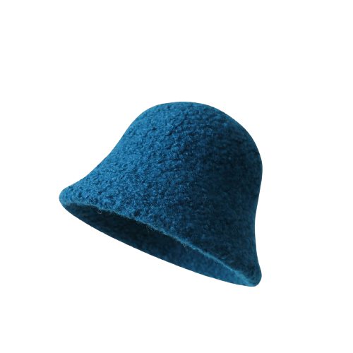 Chapeau de seau d'hiver couleur solide view 3