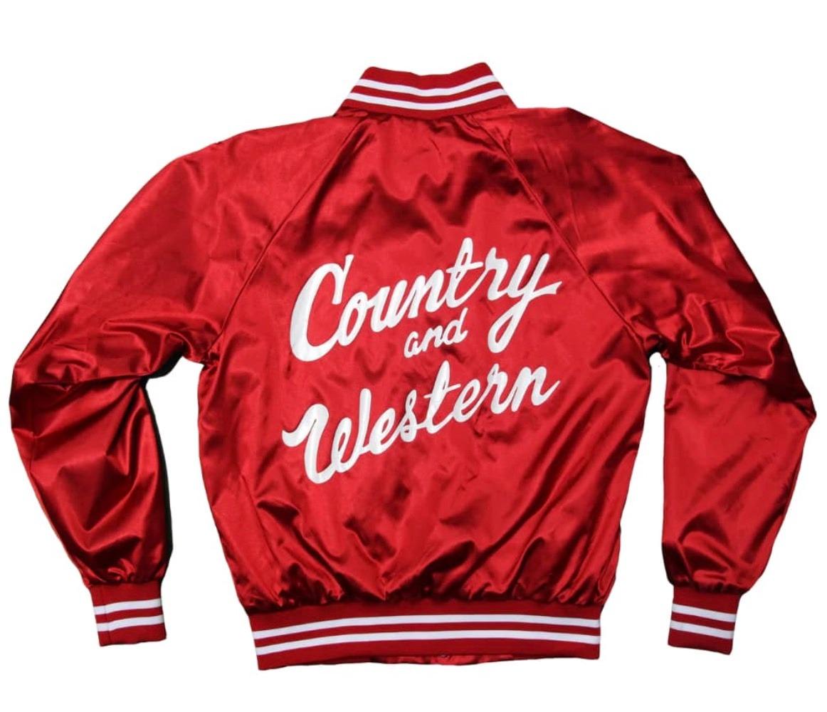 Uniforme de béisbol satinado con cremallera