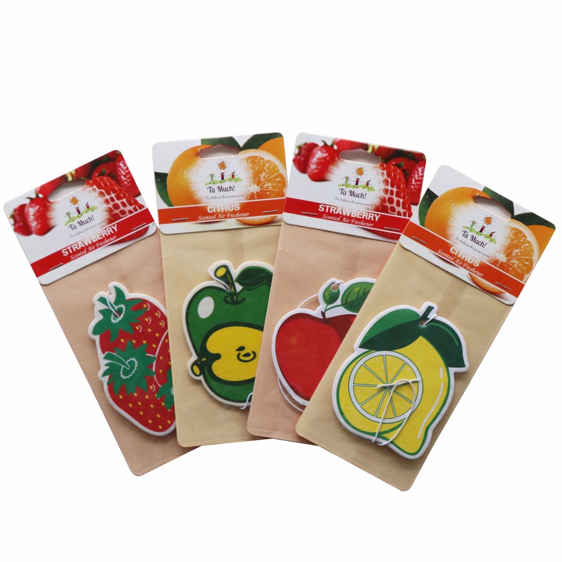 Ambientador de papel personalizado con tarjeta