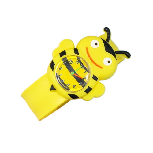 Forma de abeja de dibujos animados slap reloj