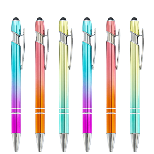 Stylo métal arc-en-ciel