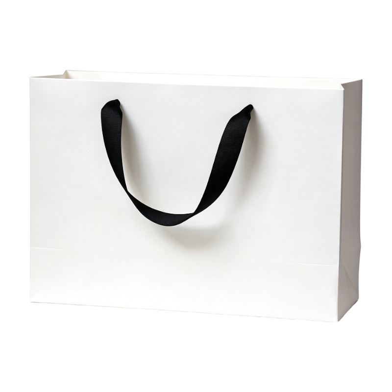 White Paper Bag With Handles