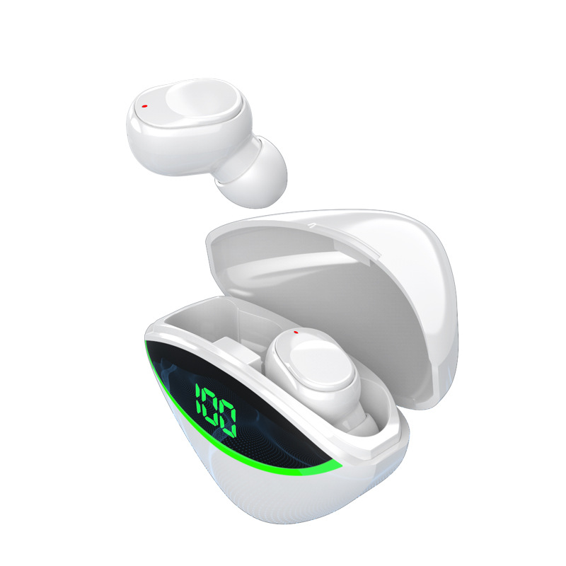 Auriculares inalámbricos de bluetooth en el cielo