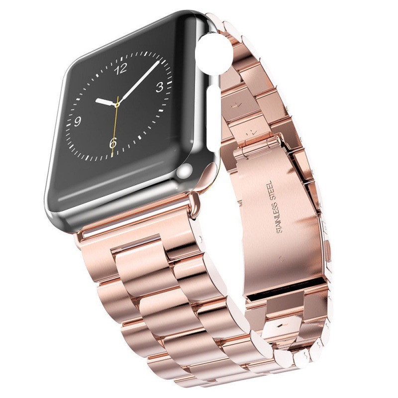 Bracelet de montre pomme en acier inoxydable