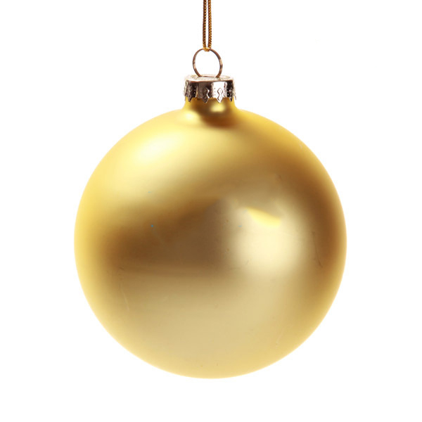 Gold Glass Bulb Ornament