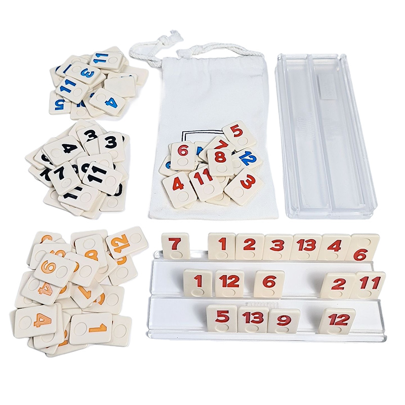 Israeli mahjong serti de cordon de serrage en cuir pu