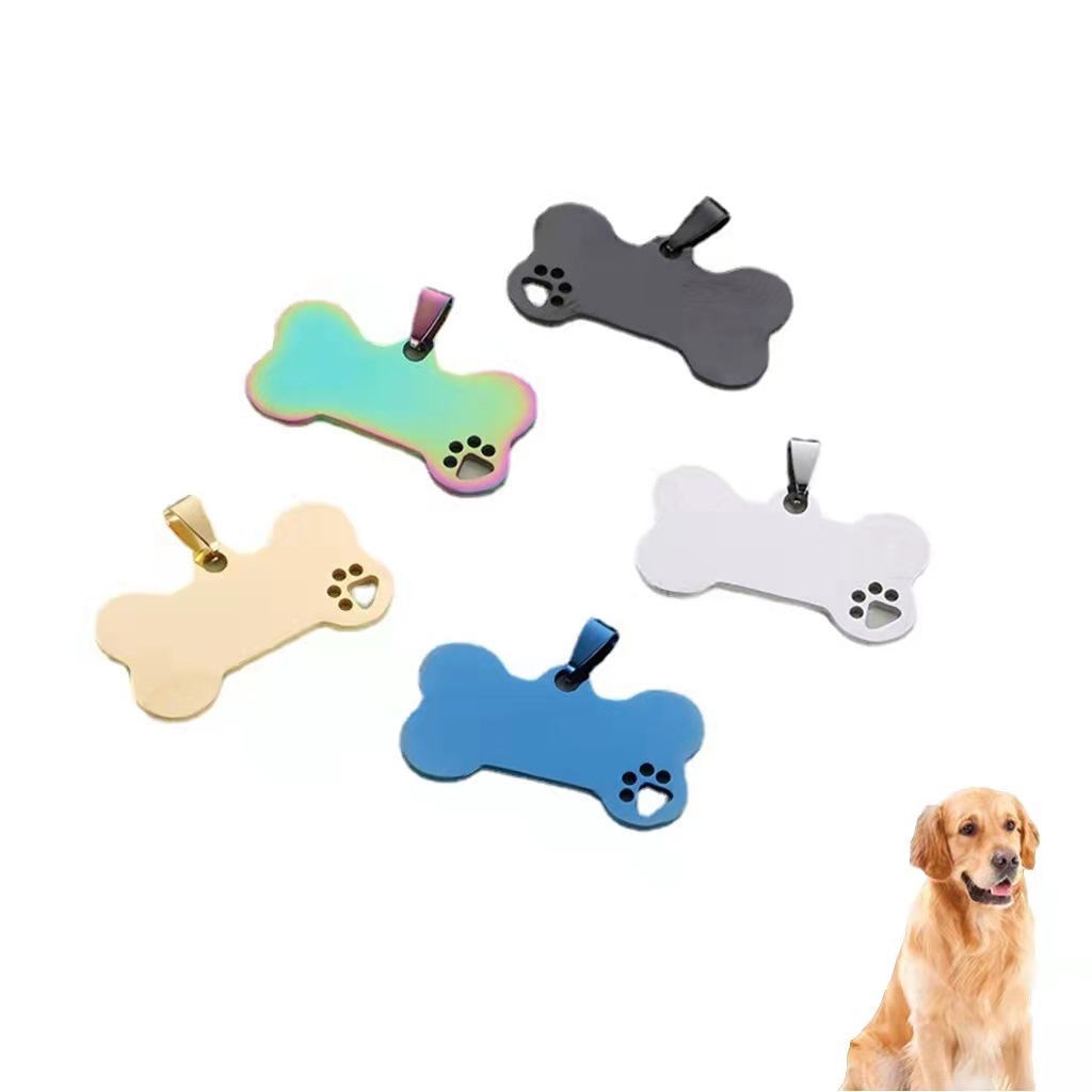 Colgante de etiquetas de perro inoxidable personalizado