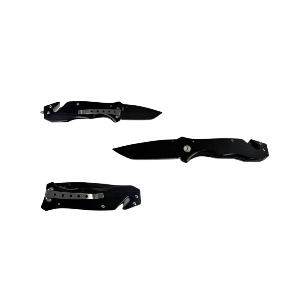 Couteau tactique à crête noire