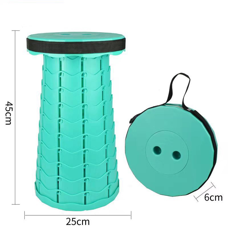 Silla plegable de heces telescópica portátil