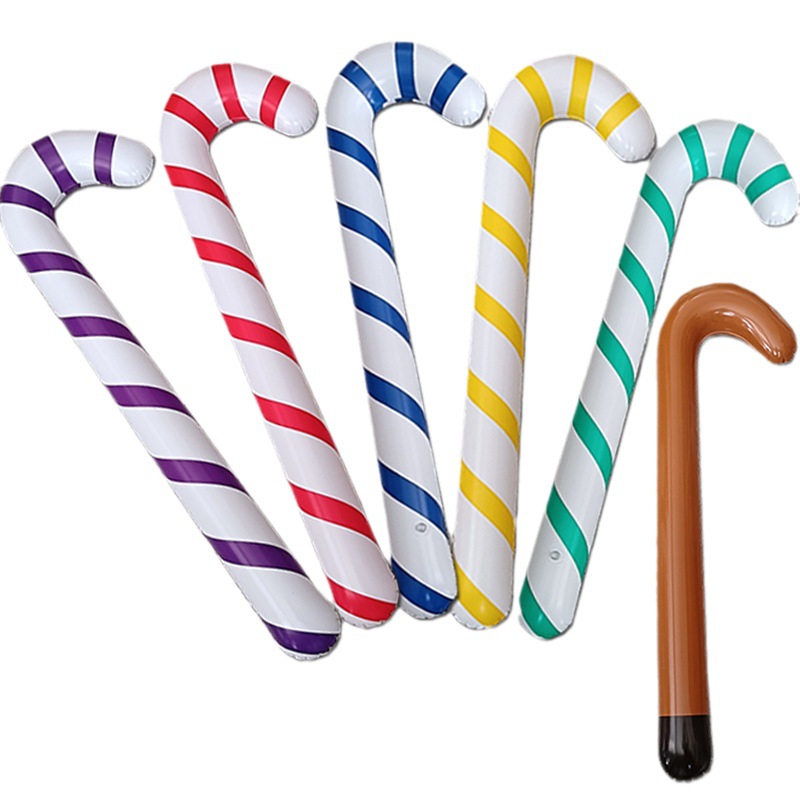 Canne à sucre gonflable pour noël