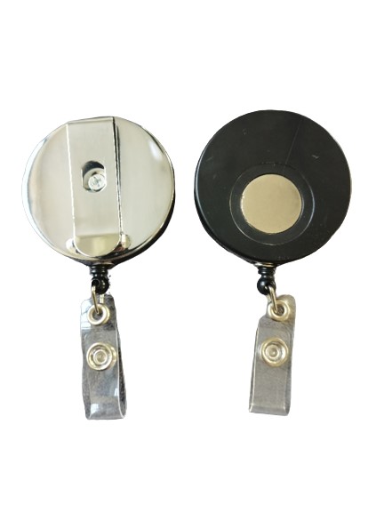 Porte badge rétractable enrouleur avec aimant