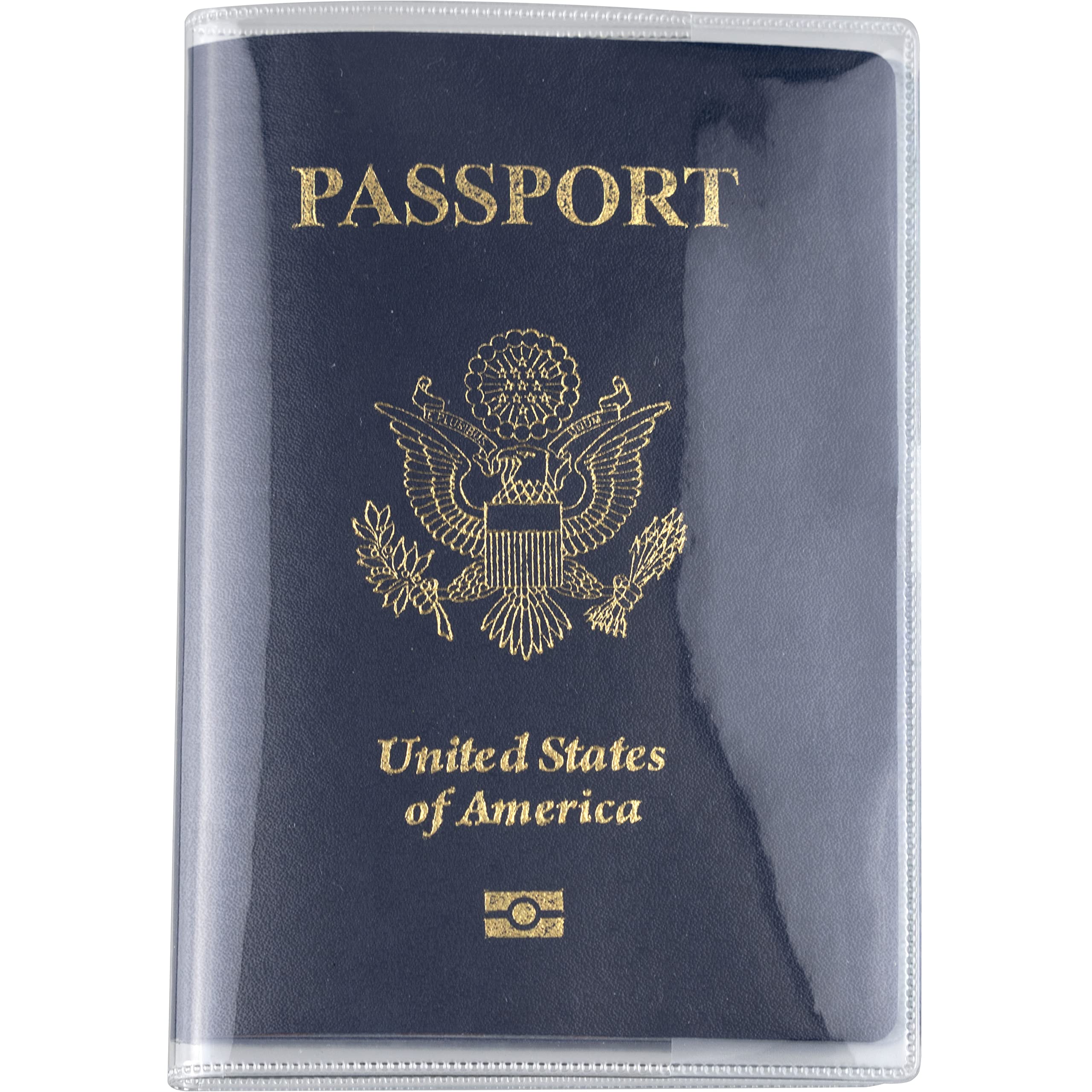 Transparente pasaporte plástico