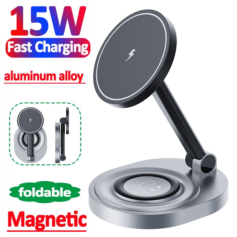 2-in-1 Folding Magnetic Wireless Charger view 3