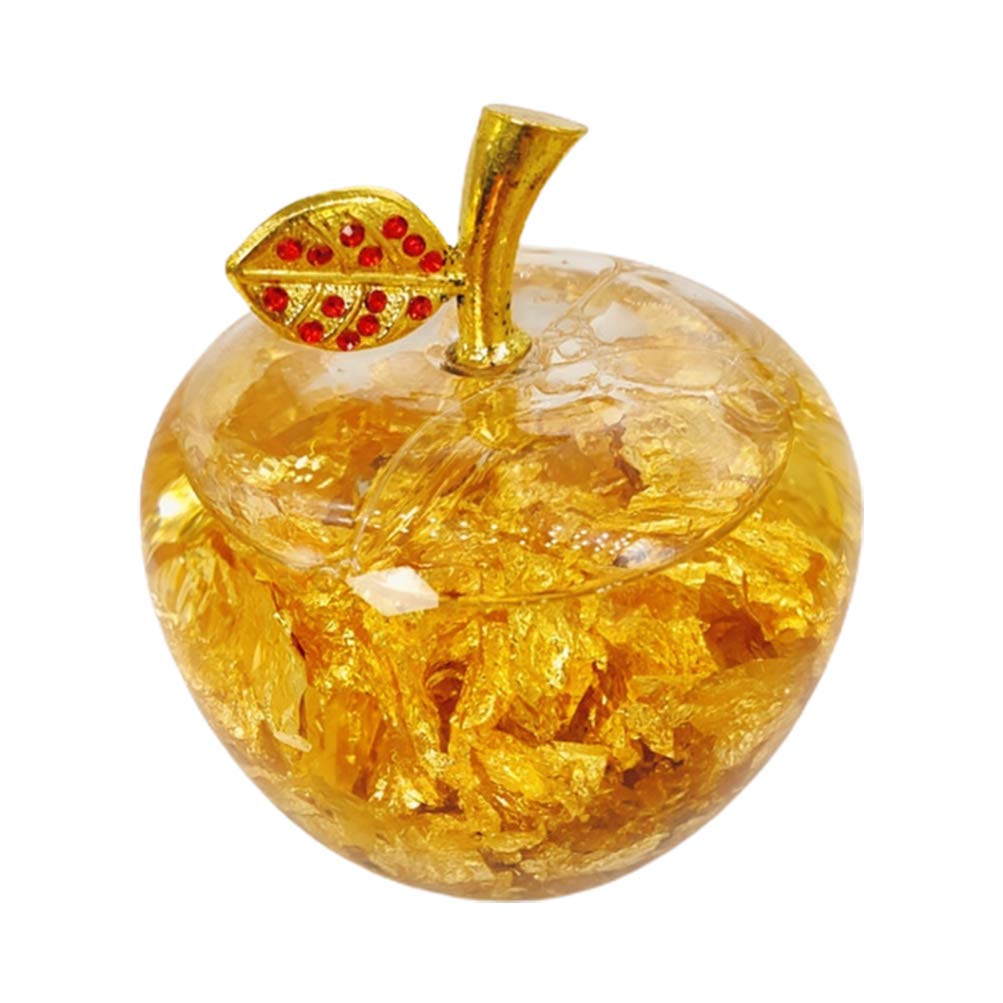 Ornement de pomme en cristal