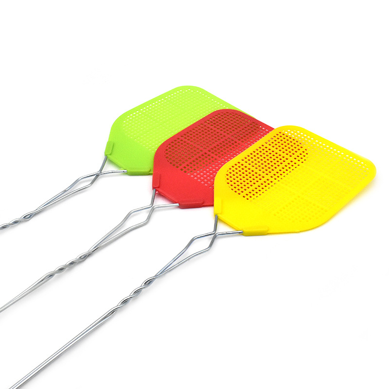 Fly swatter mango de metal trenzado