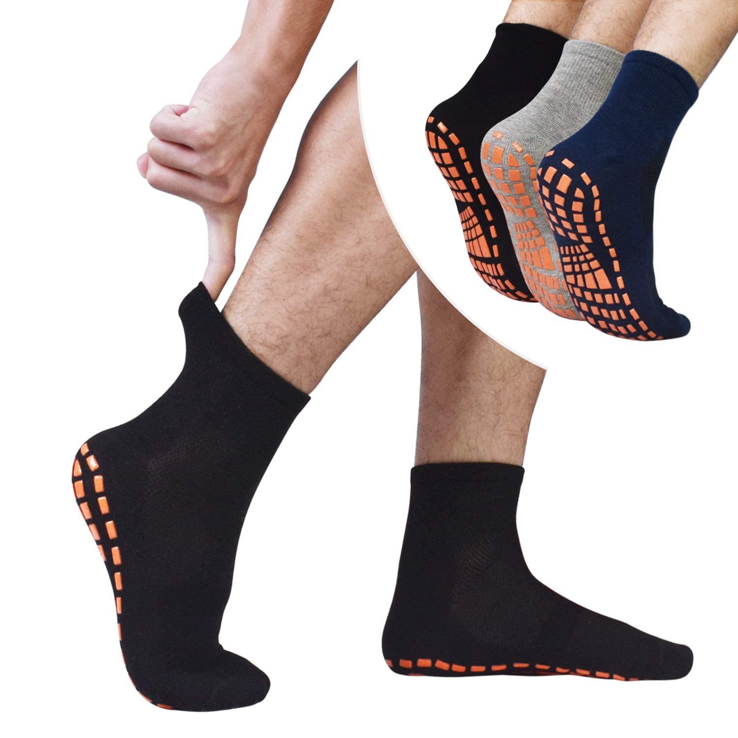 Chaussettes antidérapantes pour chevilles