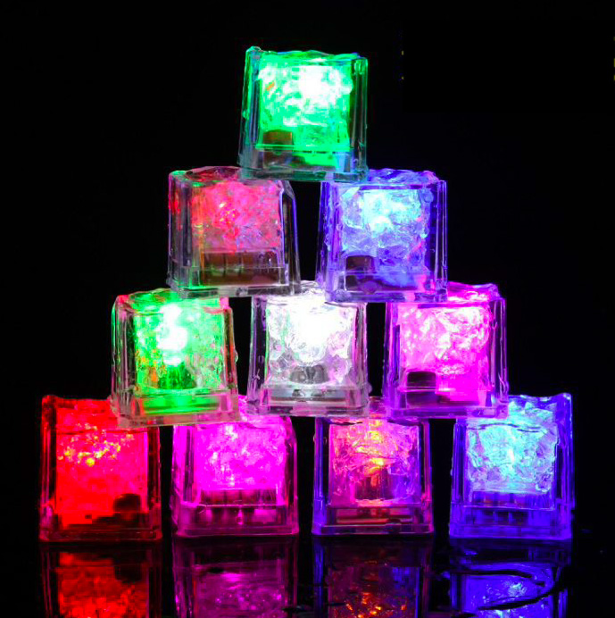 Cubos de hielo multicolor