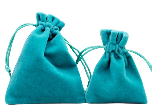 Small Velveteen Drawstring Pouch