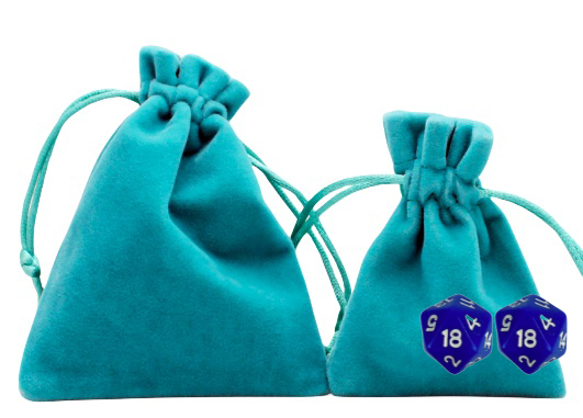 Una bolsa de dibujo de terciopelo con deice