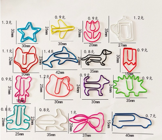 Clip en forme de papier personnalisé