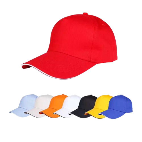 Peaked Cap With Metal Buckle