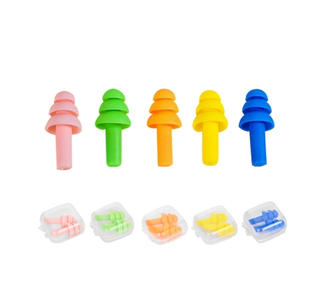 Bouchons d'oreille souples dans le cas