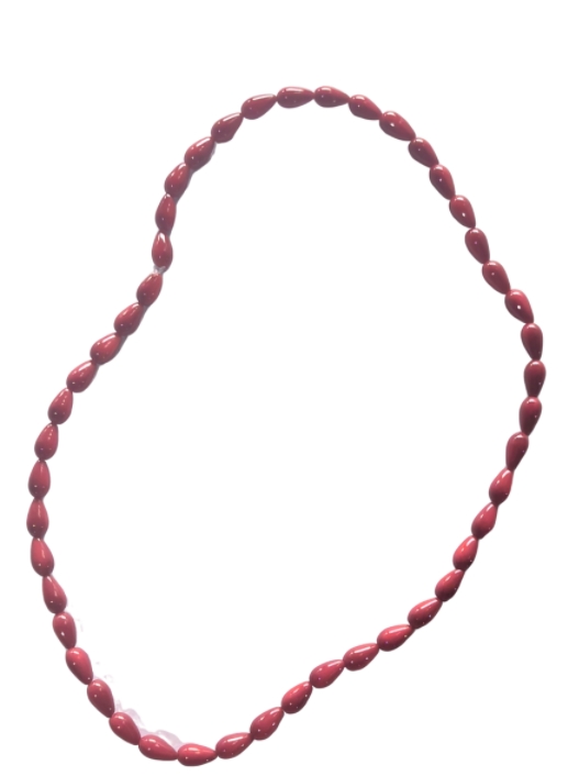 Collier de perles de verre goutte d'eau