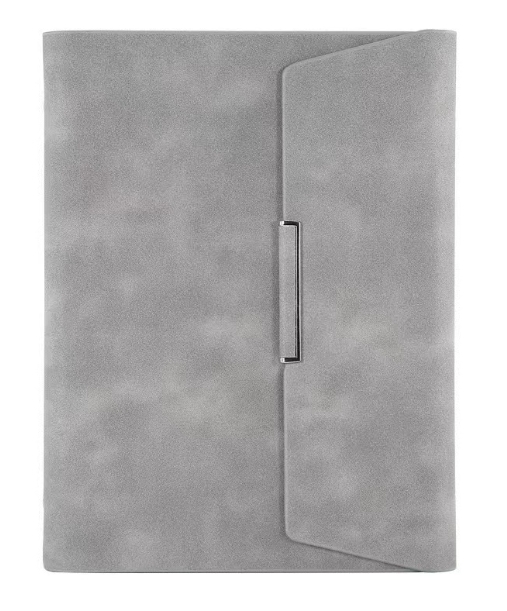 A5 tamaño 3 doblar 6 anillos de cuero pu carpeta
