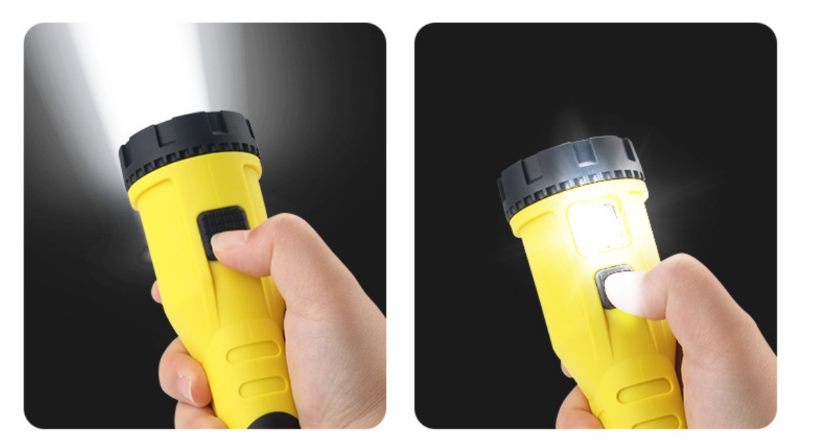 Lampe de poche jaune intrinsèquement sûre