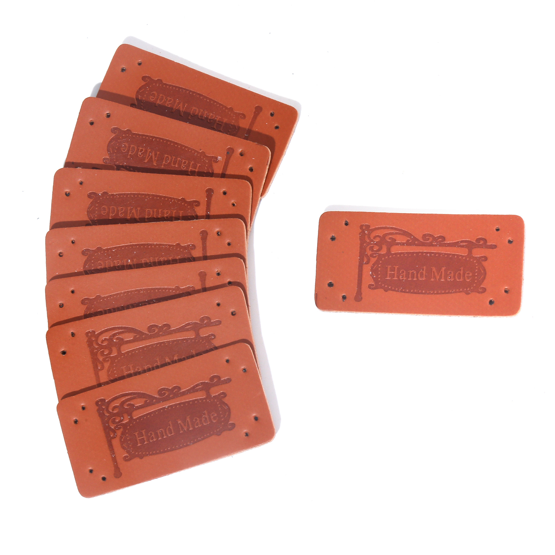 2" ancho x 1" altura tejido etiqueta capucha