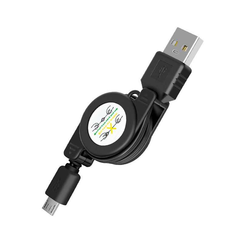 Cordon de charge rétractable-micro usb