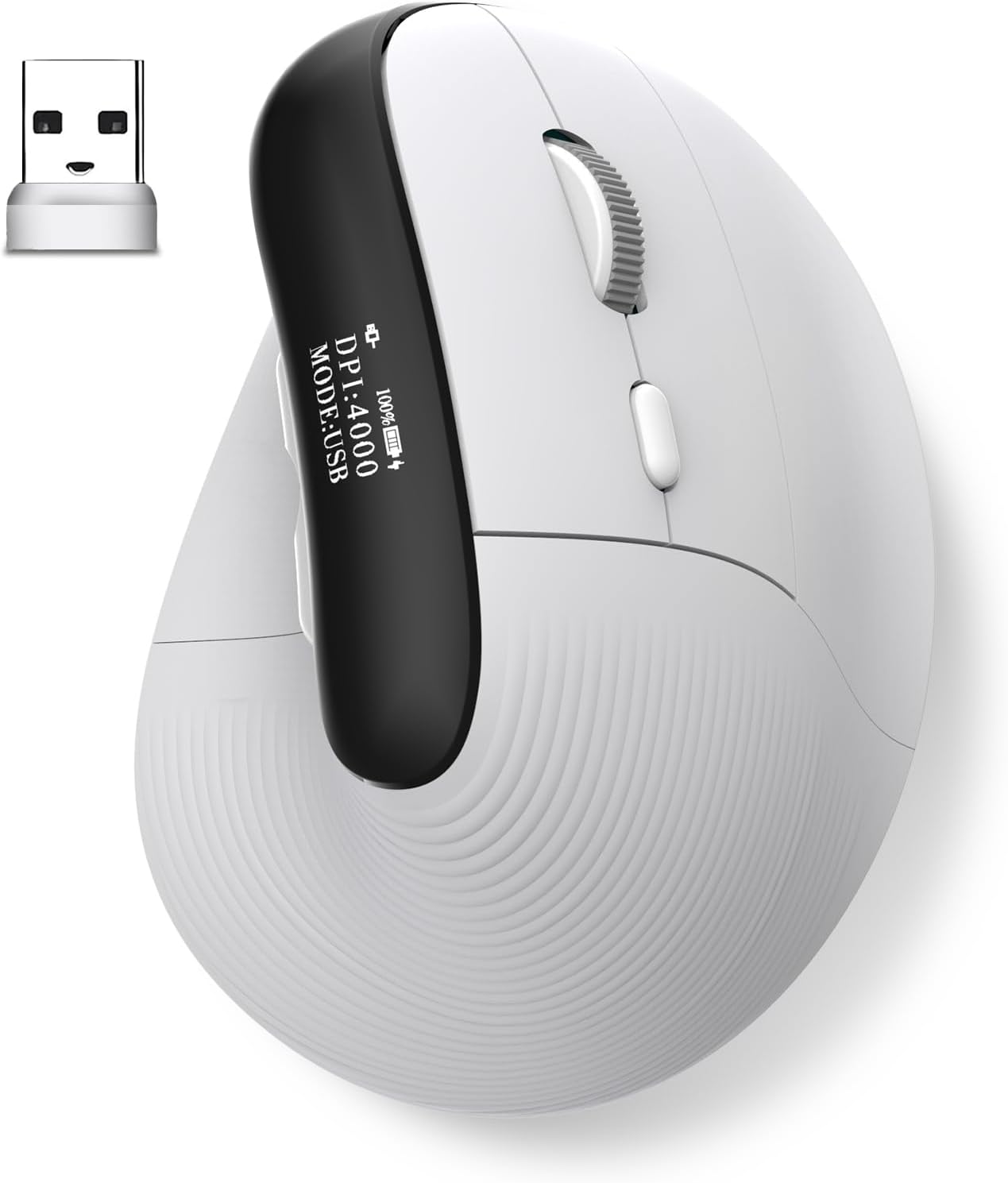 Souris verticale ergonomique sans fil