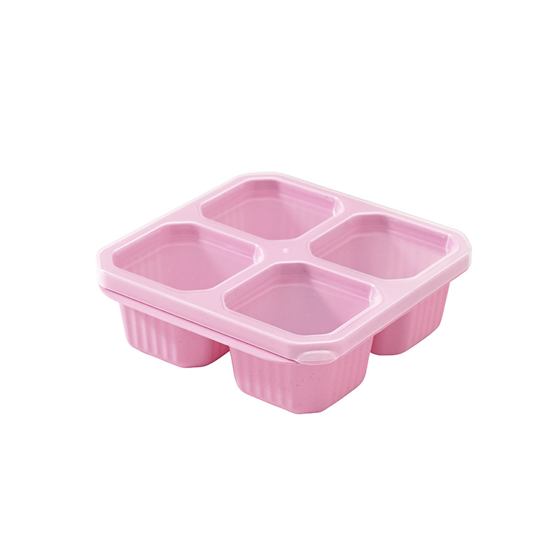 Recipiente para aperitivos de paja de trigo