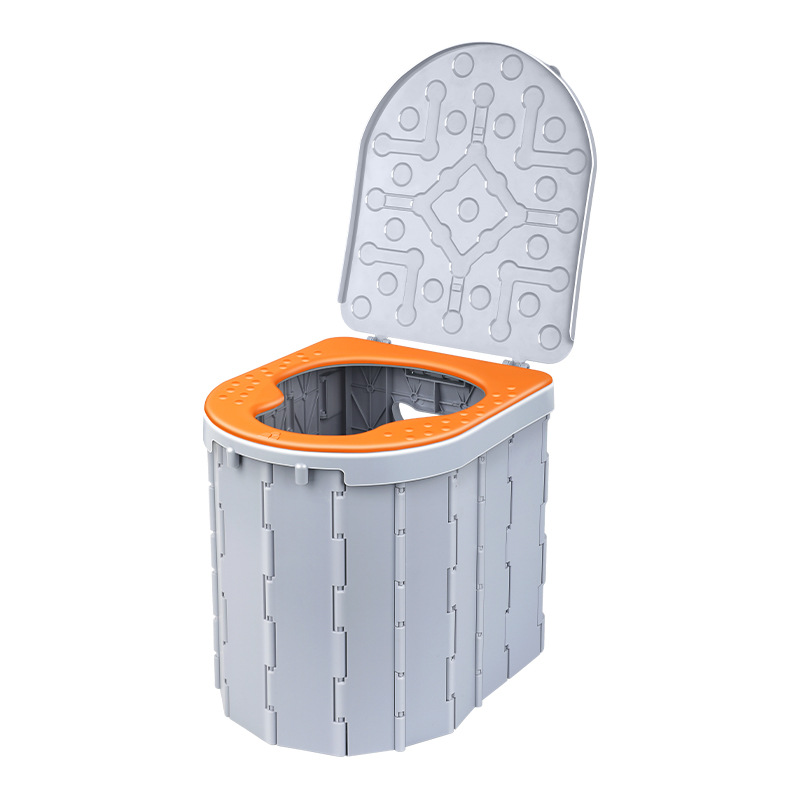 Retrete plegable con tapa