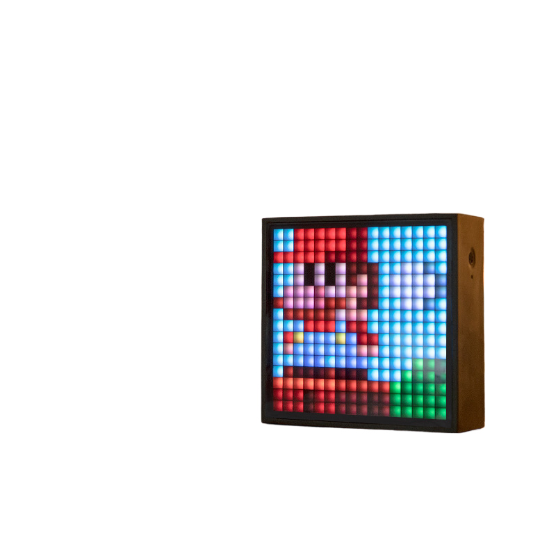 Pixel art bluetooth haut-parleur avec led