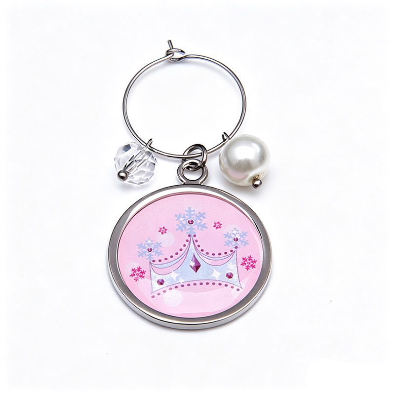 Pendentif de coupe de vin en alliage