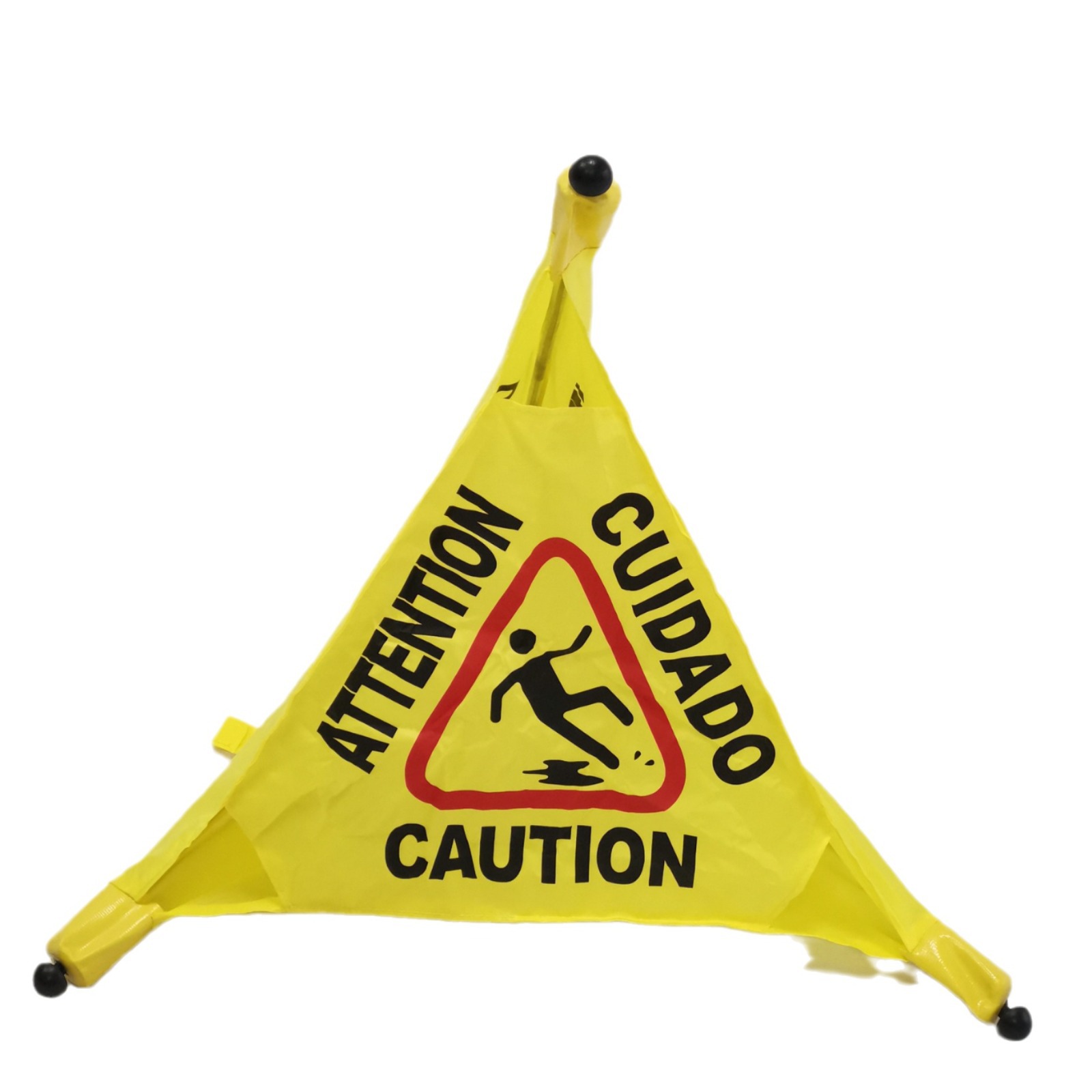 Seguridad amarilla plegable