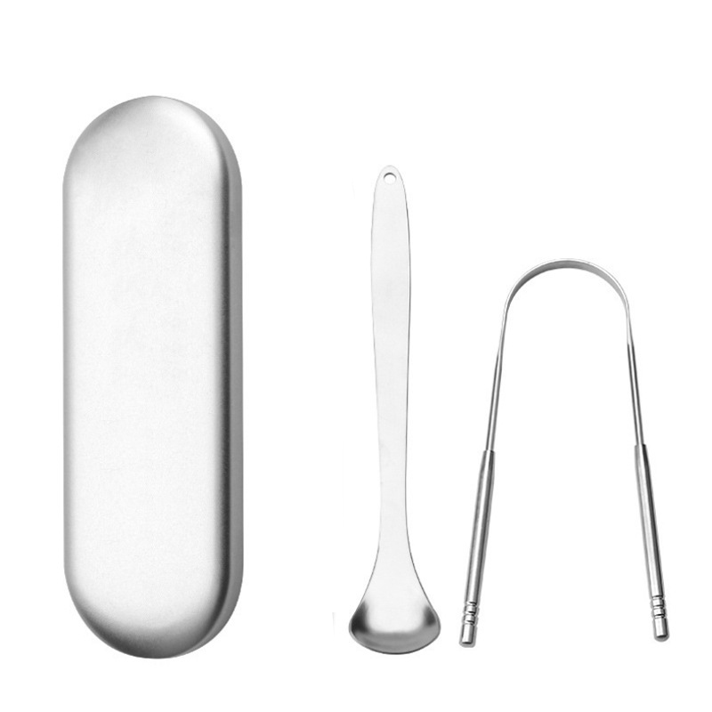 Raspador de lengua conjunto de 2
