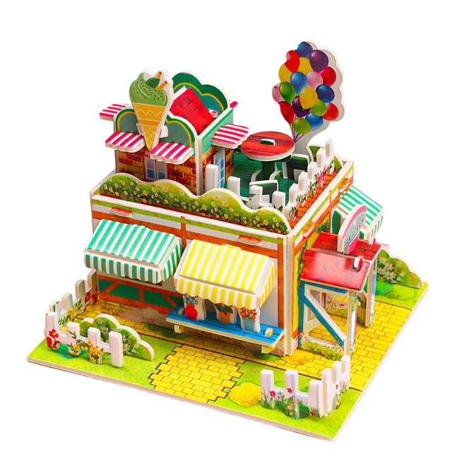3d tarjetas de rompecabezas