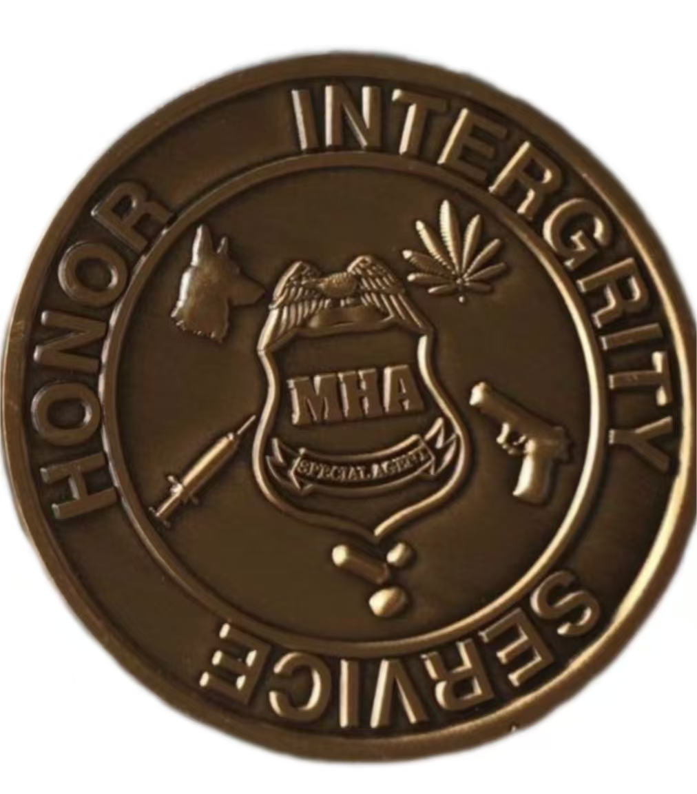 Moneda conmemorativa de placa metálica