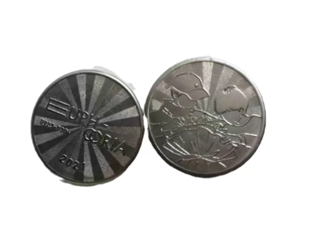 Moneda conmemorativa de plata de acero inoxidable