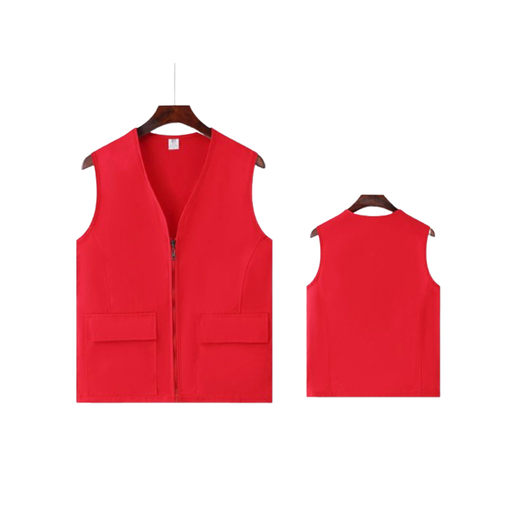 Volunteer Vest With Zipper Style