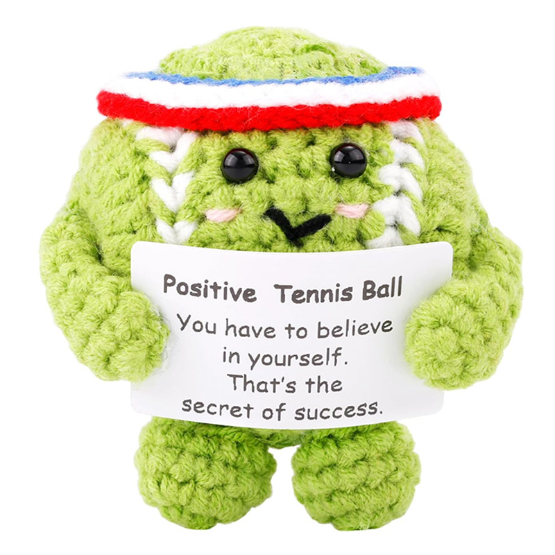 Hand-crocheted Yarn Tennis Ball