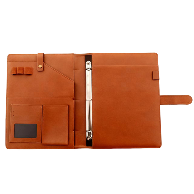 Cartera de negocios multifuncional de cuero pu