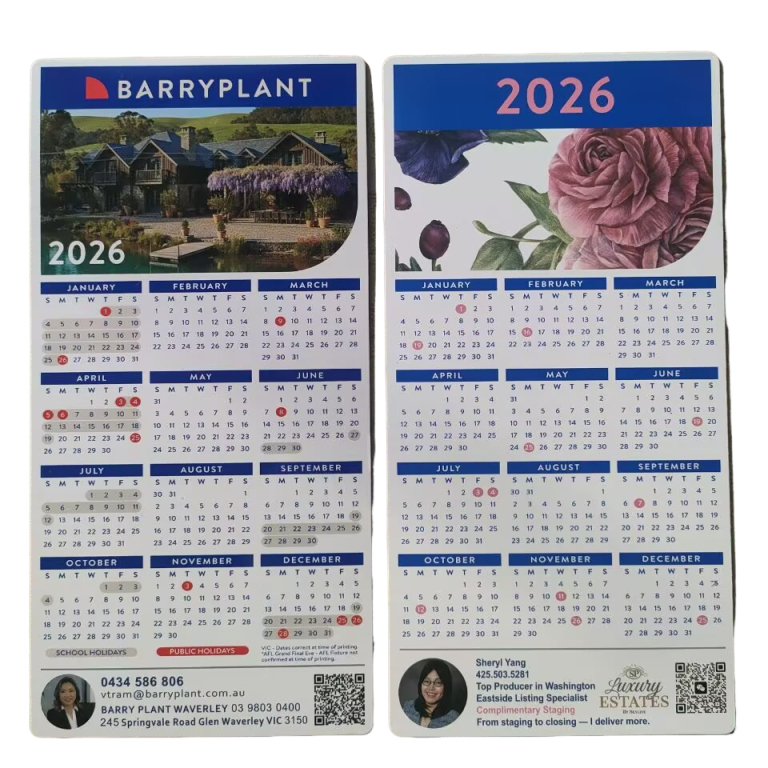 Calendrier magnétique de 7 x 5 pouces