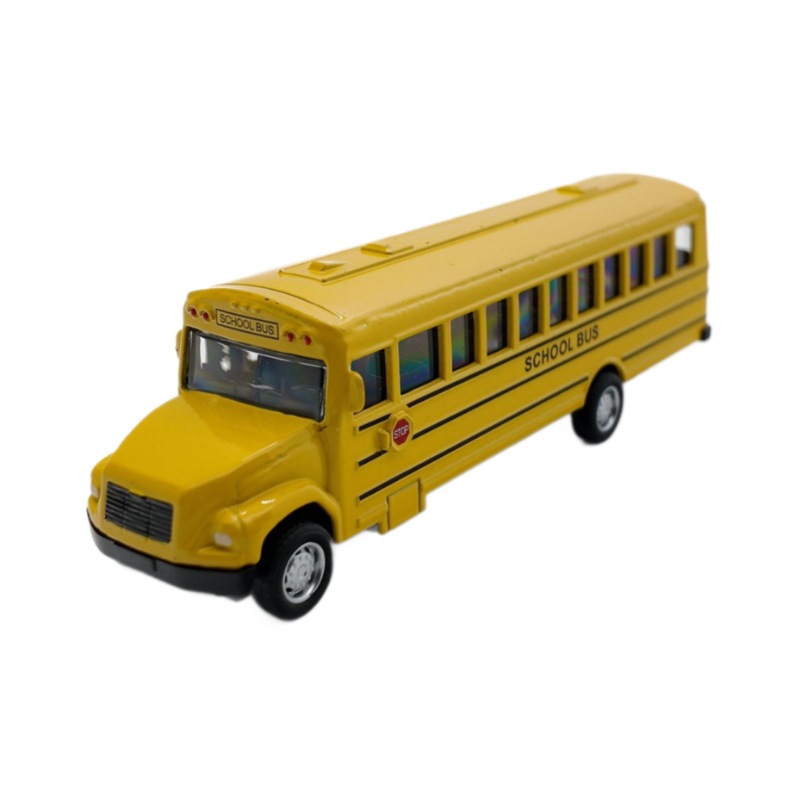 Alloy Pull‑back School Bus Model Toy