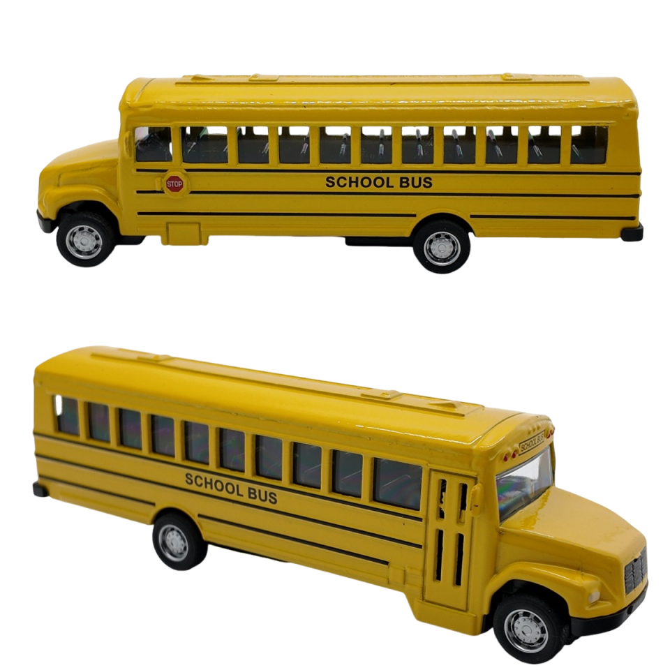 Alloy Pull‑back School Bus Model Toy view 2