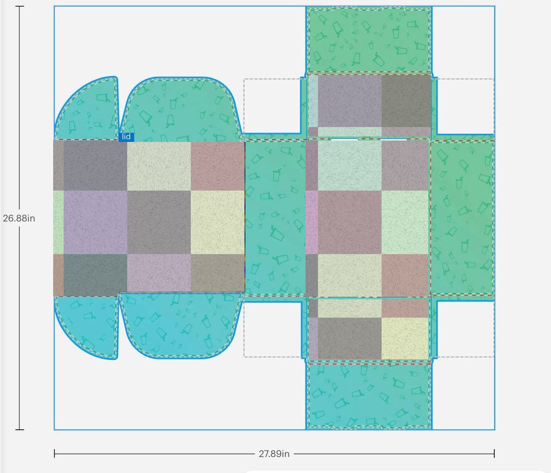 28x27 Inch Color Box