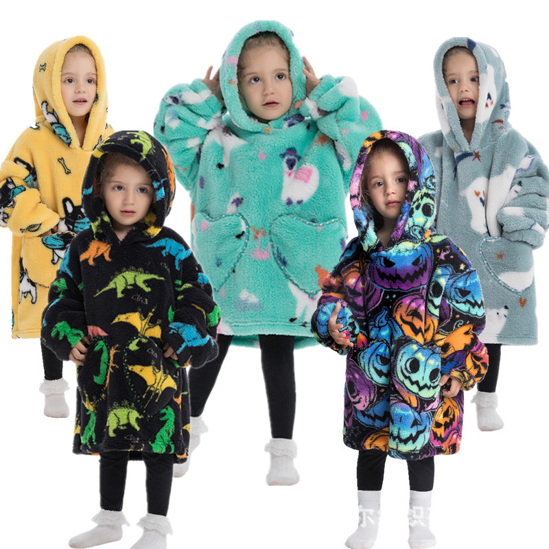Enfants à capuche flanelle