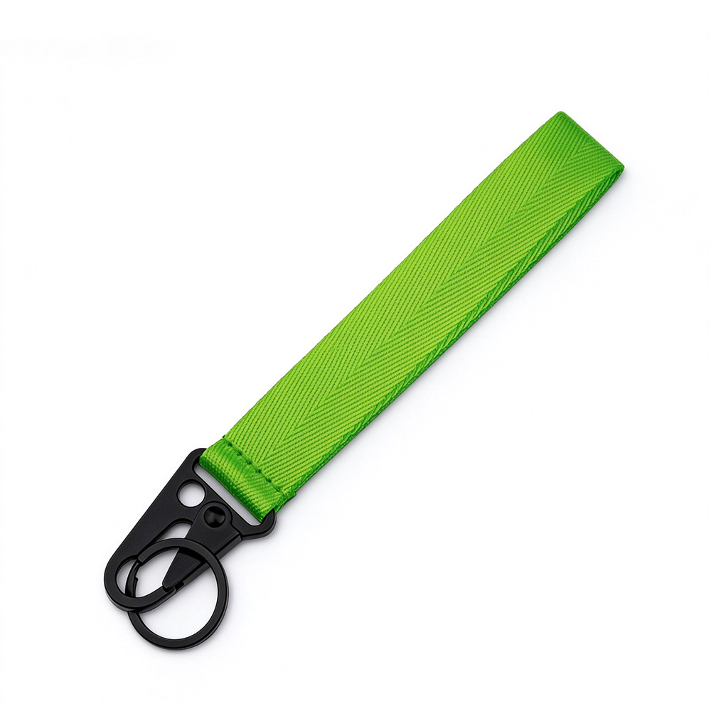 Porte-clés en nylon personnalisé avec clip mousqueton